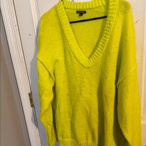 Universal Thread Bright Yellow V-Neck Sweater